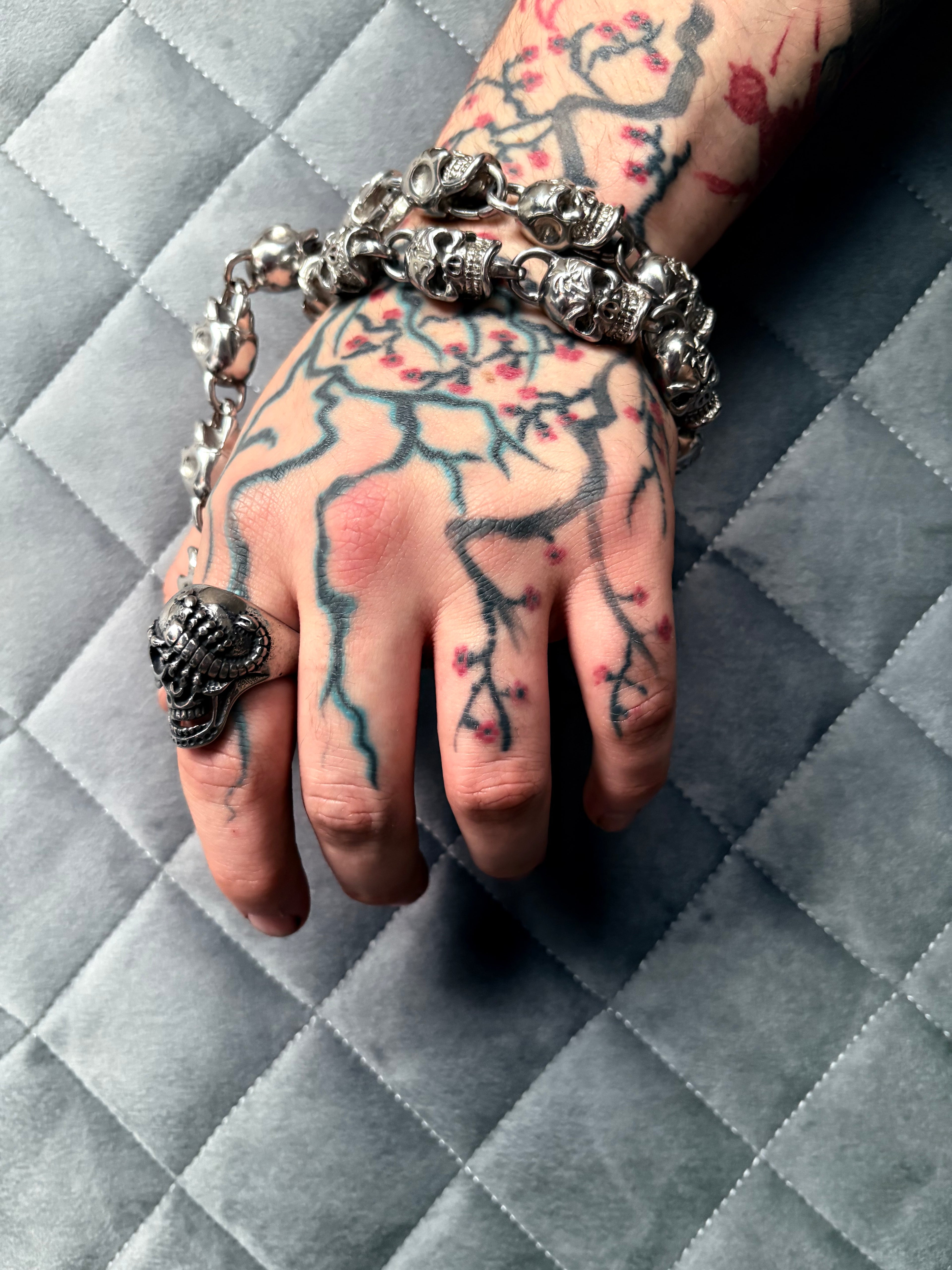 Scorpion Skull Ring – Sterling Silver Gothic Statement Ring