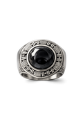 Eclipse Onyx Signet Ring – Sterling Silver Statement Ring