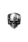 Iron Rider Skull Ring – Sterling Silver Biker Ring