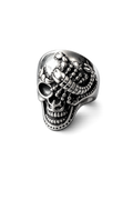 Scorpion Skull Ring – Sterling Silver Gothic Statement Ring