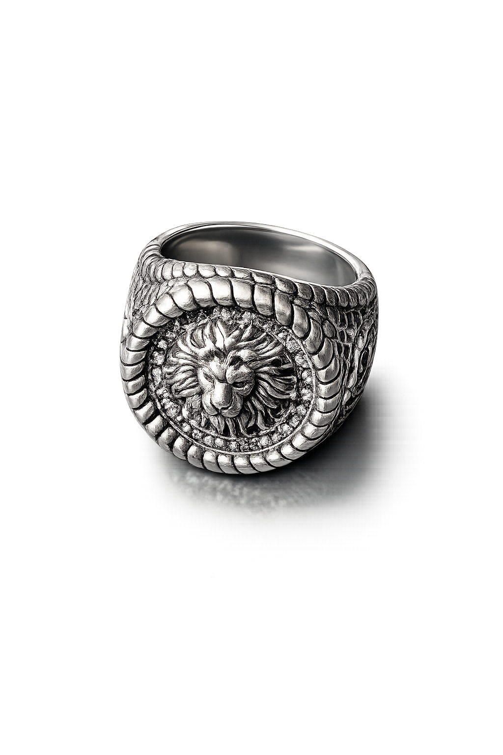 Royal Lion Signet Ring – Sterling Silver King of Beasts Ring