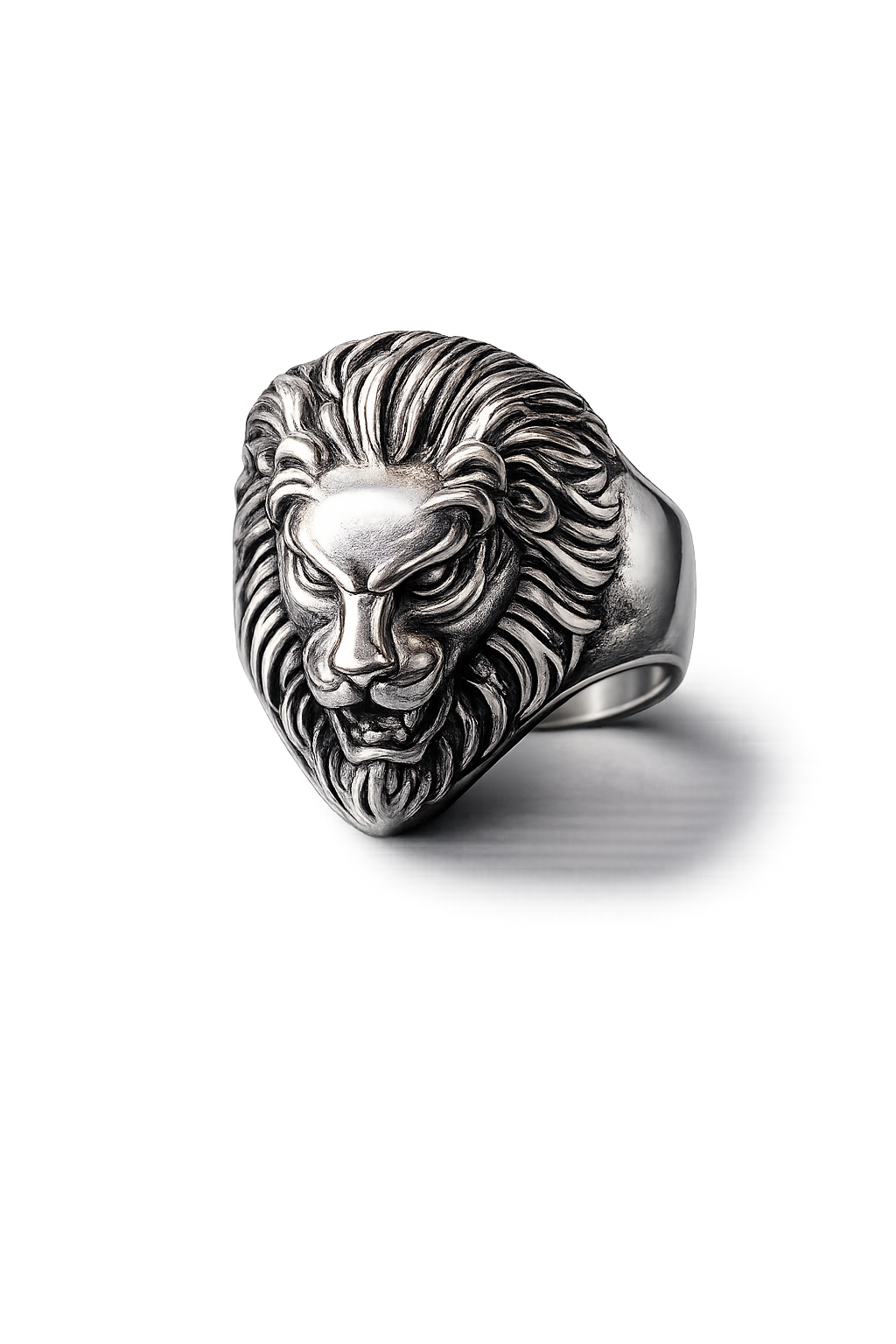 Lionheart Ring – Sterling Silver Lion Head Ring