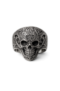 Baroque Skull Ring – Sterling Silver Gothic Statement Ring