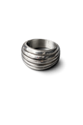 Tidal Ridge Ring – Sterling Silver Textured Band