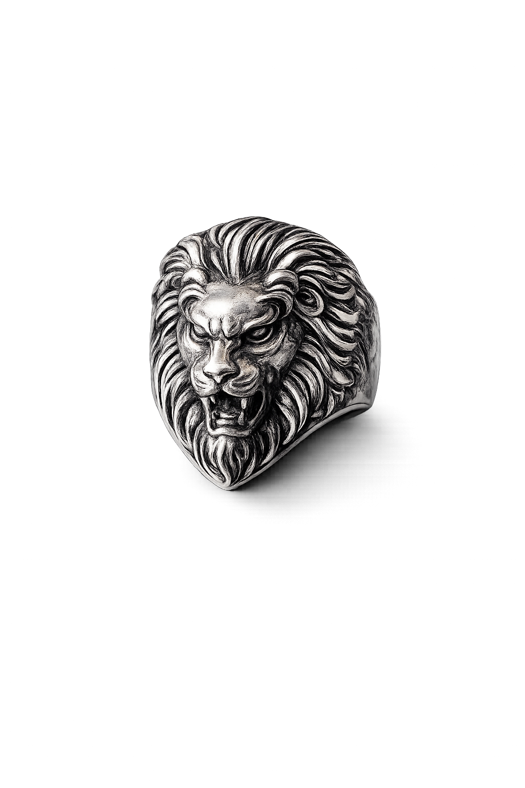 Royal Roar Lion Ring – Sterling Silver Statement Ring