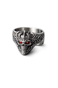 Inferno King Skull Ring – Sterling Silver Gothic Ring