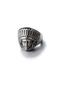 Native American Chief Signet Ring – Sterling Silver Warrior Ring