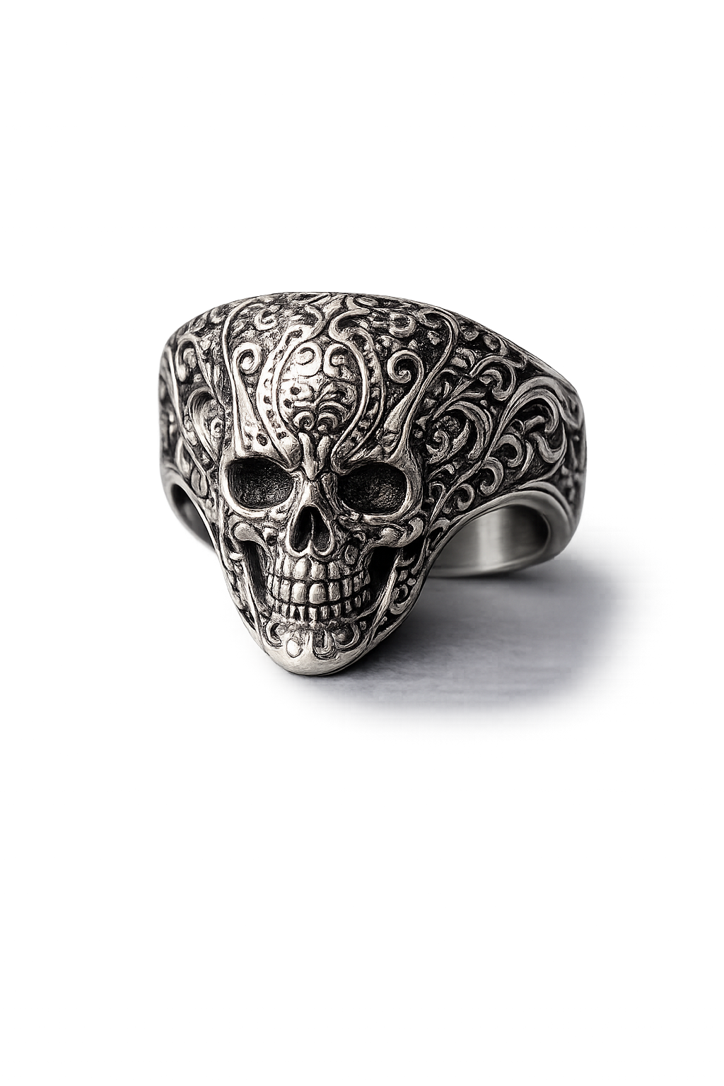 Imperial Skull Ring – Sterling Silver Gothic Statement Ring