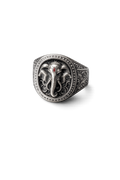 Ganesha Guardian Ring – Sterling Silver Signet Ring