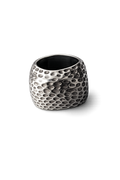 Hammered Forge Ring – Sterling Silver Textured Band